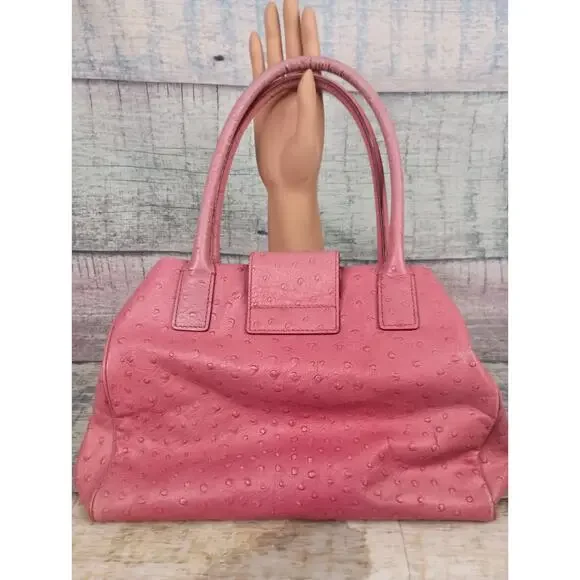 Kate Spade Pink Ostrich-embossed Leather Anisha Bexley Shoulder Bag - Picture 6 of 16